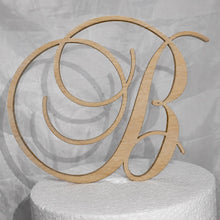 Load image into Gallery viewer, Personalised Couple Monogram Wedding Cake Topper, Custom Surname Initial, Elegant Event Cake Decoration
