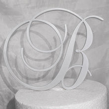Load image into Gallery viewer, Personalised Couple Monogram Wedding Cake Topper, Custom Surname Initial, Elegant Event Cake Decoration
