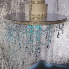 Load and play video in Gallery viewer, Crystal Cake Chandelier: Mirror Top Swing Platform with Remote LED
