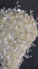 Load and play video in Gallery viewer, Ivory Pearl &amp; Crystal Bridal Bouquet Rhinestone Wedding bouquet Silver brides Flowers
