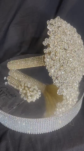 Crystal Wedding Bouquet Set: Silver, Gold, Rose-Gold Bling Jewel