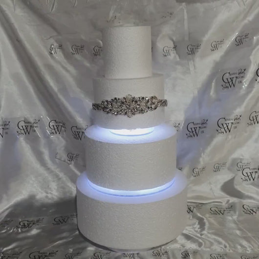 LED Wedding Cake Separator: Light Up Acrylic Cake Divider
