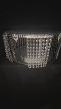 Load and play video in Gallery viewer, Vintage Pearl Wedding Cake Stand: Art Deco Crystal Gatsby Plate
