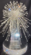 Load and play video in Gallery viewer, Luxury Crystal “Fountain Fall” Bridal Bouquet – Aurora Borealis Wedding Keepsake
