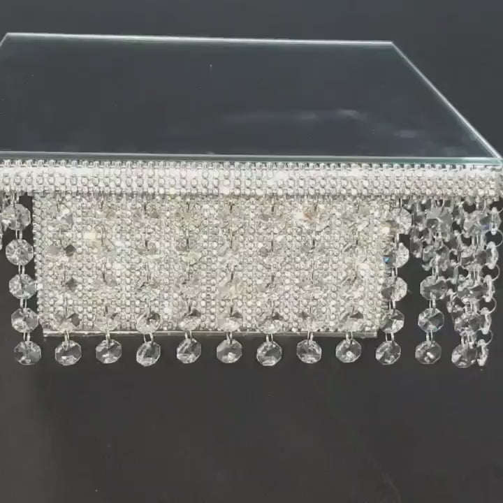 Crystal wedding cake stand -  crystal effect finish by Crystal wedding uk