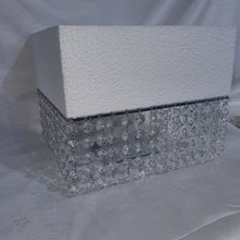 Load image into Gallery viewer, Real glass Crystal cake led cake separator /cake dividers- many sizes all sold separately
