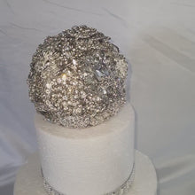 Load and play video in Gallery viewer, Brooch sphere Cake topper / Separator by Crystal wedding uk
