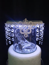 Load image into Gallery viewer, Glass slipper cake separator, shoe wedding cake separator ,8&quot; cake divider by Crystal wedding uk
