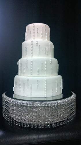 Crystal cake stand Crystal Rhinestone cake stand forwedding cake display  REAL RHINESTONE by Crystal wedding uk