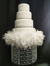 Load image into Gallery viewer, Feather wedding cake stand
