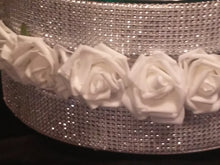 Load image into Gallery viewer, Rose &amp; crystal rhinestone Rhinestone wedding cake stand by Crystal wedding uk
