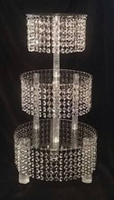 Load image into Gallery viewer, Crystal  Cake Stand, 3 Tier WEDDING CAKE STAND by Crystal wedding uk
