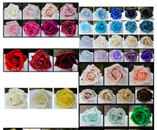 Load image into Gallery viewer, Crystal brooch buttonhole  with crystals &amp; Foam roses by Crystal wedding uk
