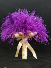 Load image into Gallery viewer, Feather bouquet, Artificial alternative feather bouquet &amp; grooms buttonhole - made especially for you!
