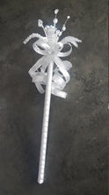Load image into Gallery viewer, Crystal flower wand  for flower girls   and bridesmaids by Crystal wedding uk
