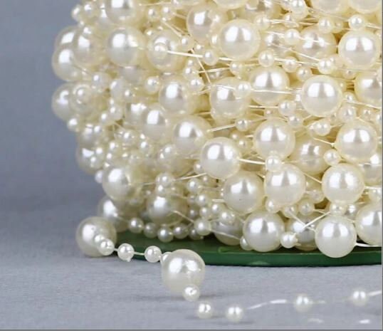 Pearl string Crystal bead Garland,  5 meters,Centerpiece, Decoration Reception  Decor by Crystal wedding uk
