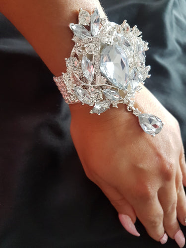 Vintage inspired crystal wrist corsage for Prom or wedding by Crystal wedding uk