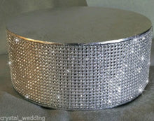 Load image into Gallery viewer, Rhinestone cake stand, real crystal stones by Crystal wedding uk
