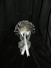 Load image into Gallery viewer, Crystal wire bouquet, beaded bouquet, Wedding bridal flowers, Rose gold,blush, silver, gold, Alternative unique wedding flowers.
