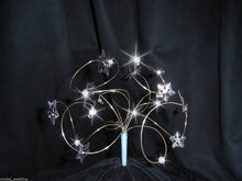 Load image into Gallery viewer, Snowflake Cake topper,  swirled wire cake topper for a Winter , Christmas wedding
