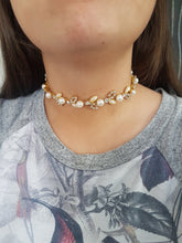 Load image into Gallery viewer, CHOKER NECKLACE,  Rhinestone Crystal silver or gold tone
