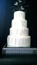 Load image into Gallery viewer, Crystal effect  wedding cake stand  slim design -  all sizes round and square
