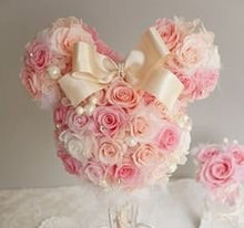 Load image into Gallery viewer, Mouse shape centerpiece, Kissing Ball, Mickey Ears shape Bouquet,  Pomander.
