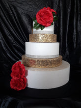 Load image into Gallery viewer, Sequin cake separators, cake dividers,  round or square
