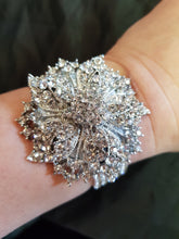Load image into Gallery viewer, Vintage inspired crystal flower wrist corsage by Crystal wedding uk
