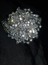 Load image into Gallery viewer, Vintage inspired crystal flower wrist corsage by Crystal wedding uk
