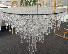 Load image into Gallery viewer, Crystal cake table. cake stand, chandelier Table  Pedestal cake table.
