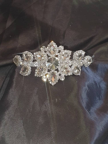 Flower crystal tiara. hair piece  wedding tiara hair band