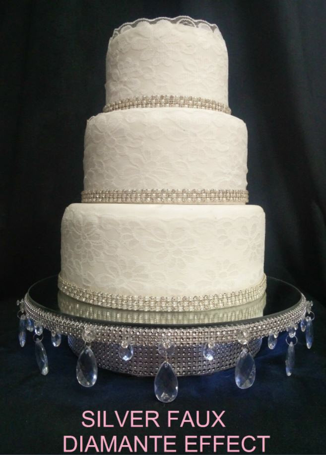 Wedding cake stand, Acrylic beads, droplet design+ LED lights, round or square all sizes.