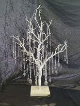 Load image into Gallery viewer, Crystal manzanita tree, 2 sizes , Tall wedding table decor, white wedding tree, Table centrepiece, by Crystal wedding uk
