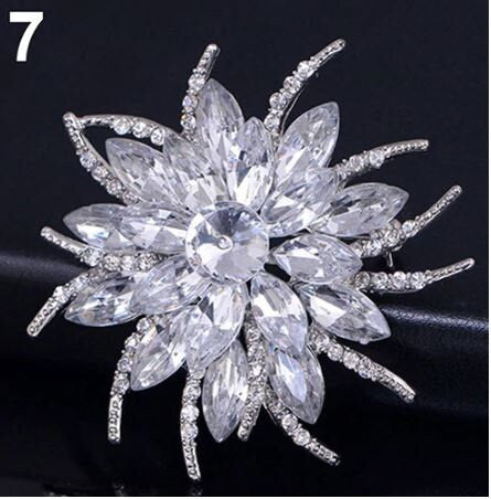 Cake brooch, crystal rhinestone cake decoration - by Crystal wedding uk