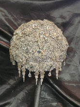 Load image into Gallery viewer, Crystal brooch bouquet, jeweledge  bouquet, alternative Great Gatsby style wedding flowers.
