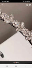 Load image into Gallery viewer, Crystal tiara ,hairband bridesmaid piece.
