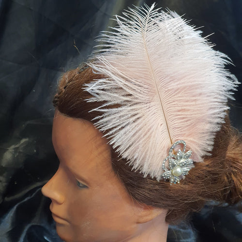 Featherheadpiece fsacinator head band , feather hair piece