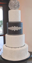 Load image into Gallery viewer, Brooch sphere Cake topper / Separator by Crystal wedding uk
