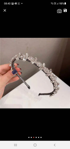 Crystal tiara ,hairband bridesmaid piece.