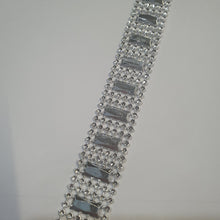 Load image into Gallery viewer, Diamante &amp; Rectangle design Cake Trim  ,1 metre by Crystal wedding uk
