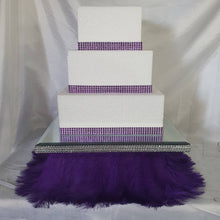 Load image into Gallery viewer, Feather wedding cake stand  - many colours - all sizes
