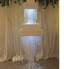 Load image into Gallery viewer, Crystal wedding cake stand, cake chandelier, 2pcs. 1 divider and Tall cake Table 80cm by Crystal wedding uk by Crystal wedding uk
