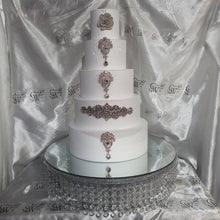 Load image into Gallery viewer, Crystal wedding cake stand -  crystal effect finish by Crystal wedding uk
