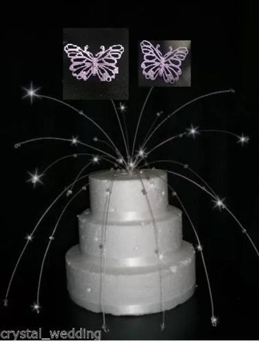 Butterfly Cascade  Cake  topper  for a wedding or engagement  cake.