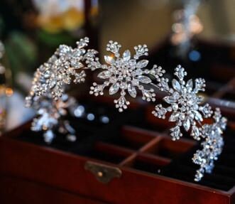 Crystal Snowflake Headpiece, Luxury Crystal Snowflake Hairband  Bridal Tiaras  for a Winter or Christmas Wedding by Crystal wedding uk