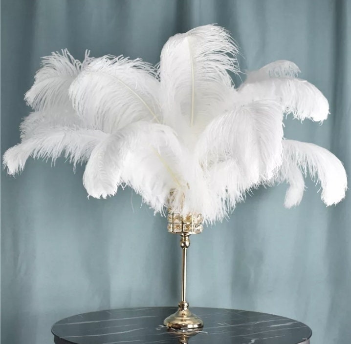 6pcs feather table centerpiece, crystal table decor, Wedding Table ,table  Event Decoration by Crystal wedding uk