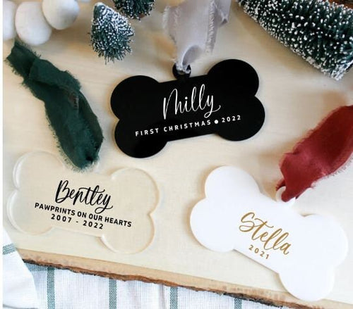 Personalised Christmas Decoration Hanging inital and first name hanging tree decor By Crystal wedding uk