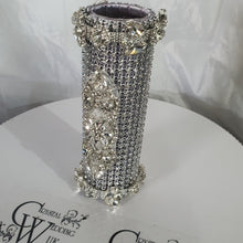 Load image into Gallery viewer, Bling Bouquet Holder, rhinestone crystal Diamonte holder, Rhinestone Wedding Bouquet Holder , Glam Bling Bouquet Holders
