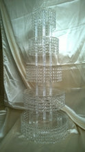 Load image into Gallery viewer, Crystal CupCake Stand Tower 3 to 8 Tiers by Crystal wedding uk
